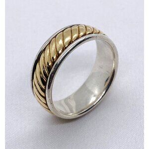 James Avery Sterling Silver 925 14K 585 Wedding Band 10.75